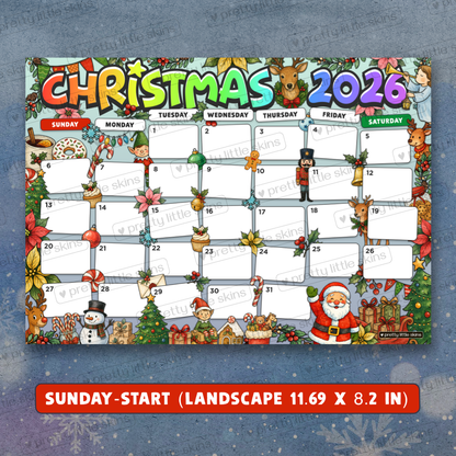 December A4/A3 Planner Calendar