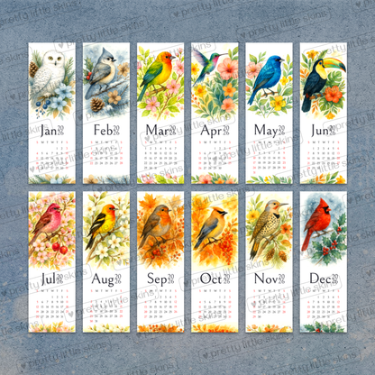 2026 Bird Bookmarks (Set of 12)